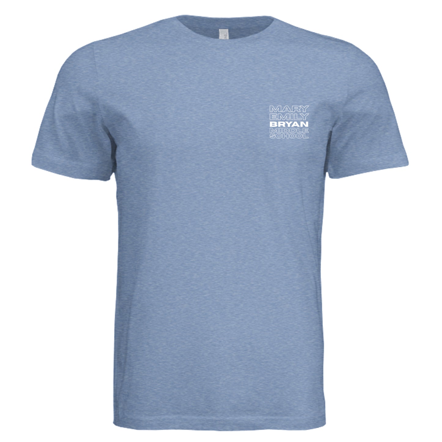 Solid Blue Triblend - 3413C - FRONT