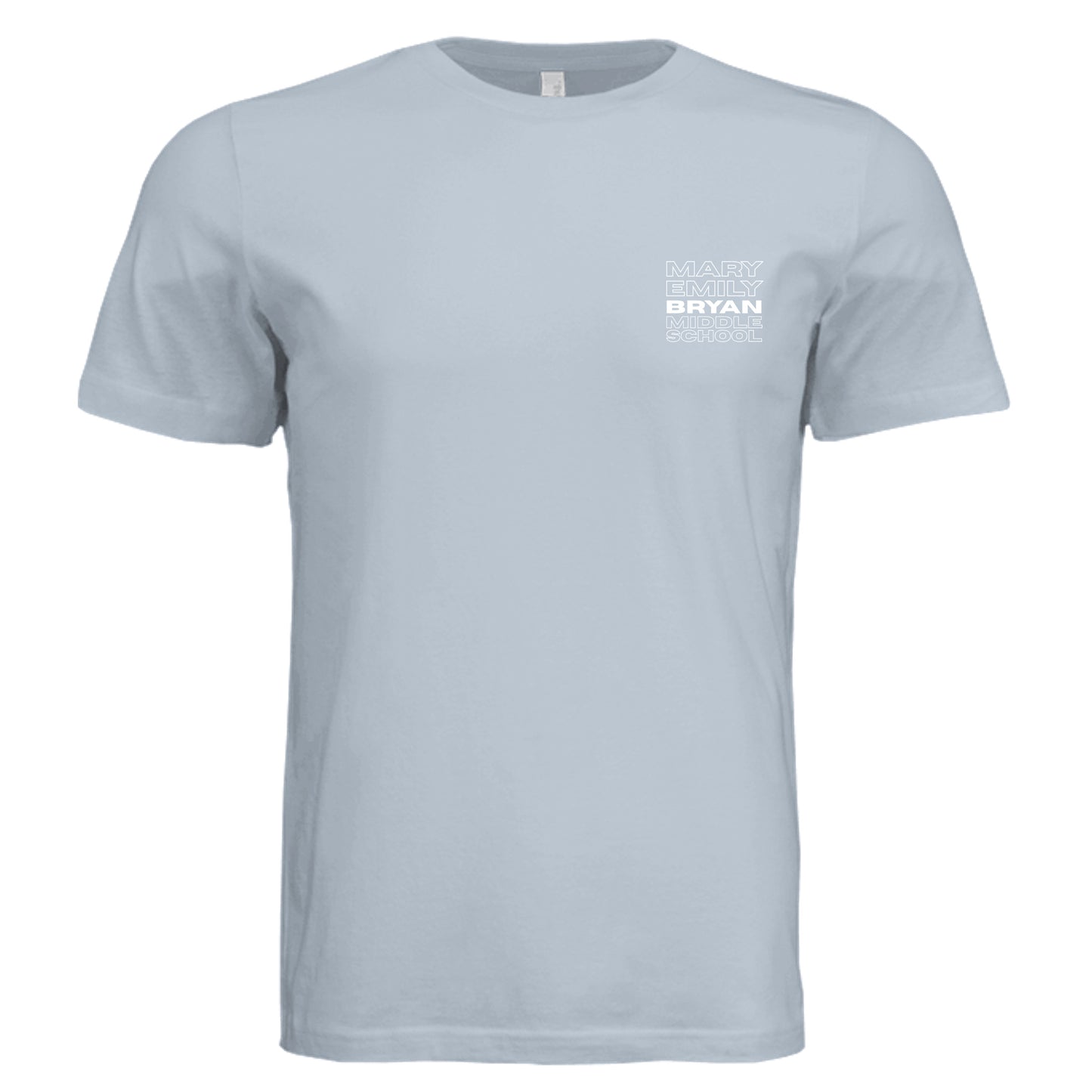 Solid Carolina Blue Triblend - 3413C - FRONT