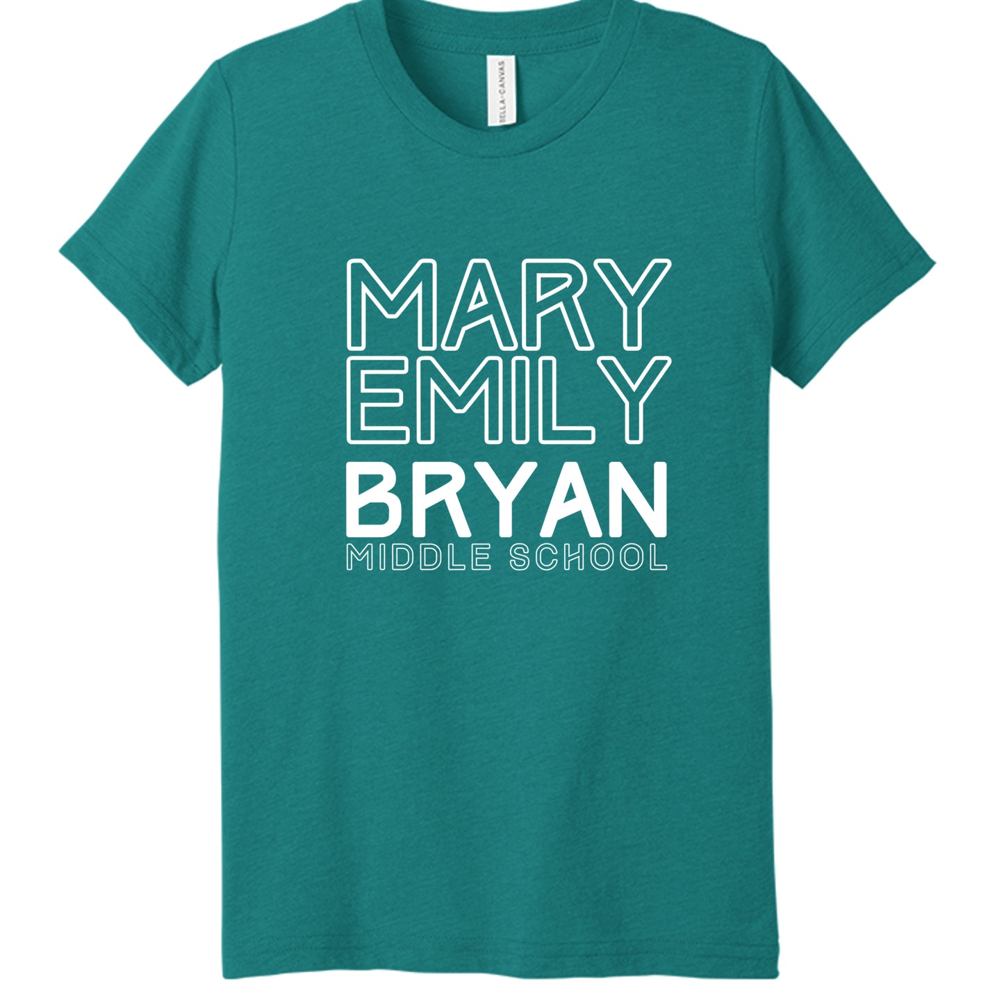Teal Triblend - 3413Y - FRONT