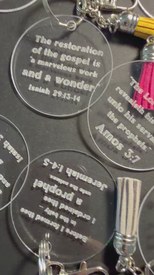 Set of 12 Old Testament Seminary Doctrinal Masteries Keychains- Fall 2026
